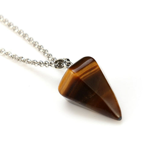 Load image into Gallery viewer, Natural Stone Pendant Necklace

