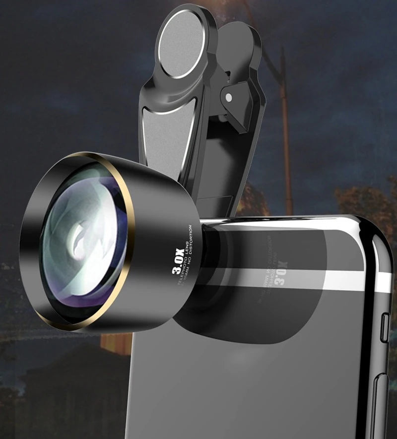 Distortionless 3X Telescope Telephoto Lens 5K HD 85MM 3.0X Phone Camra Portrait Lenses for iPhone Xiaomi Most Smartphones