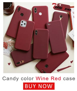 Candy Solid Color Phone Case For Samsung Galaxy A6 A8 Plus A7 A9 2018 A750 Coque Silicone Soft TPU Matte Cover