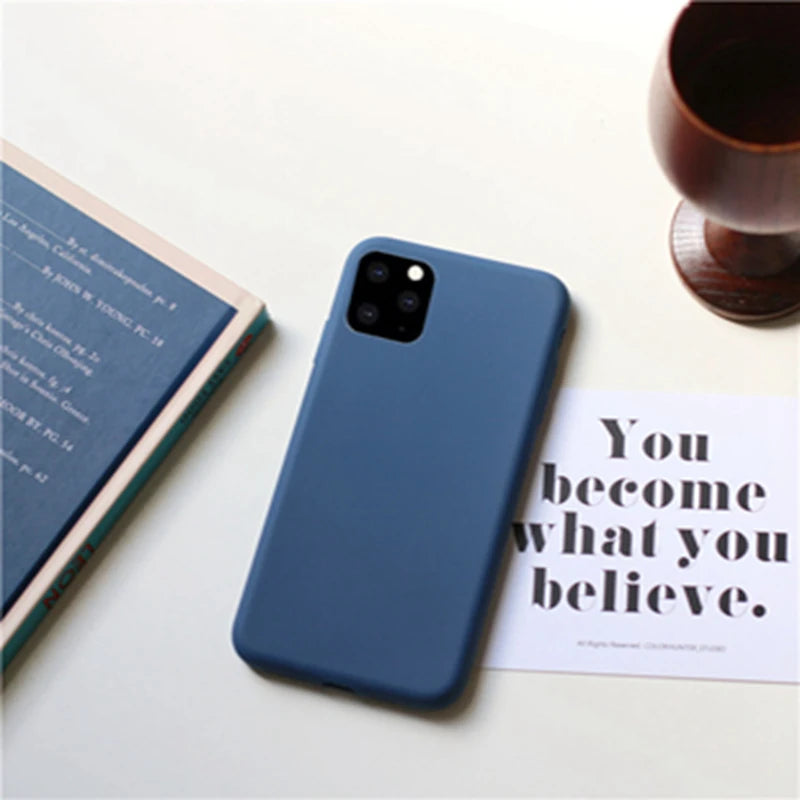 Candy Solid Color Phone Case For Samsung Galaxy A6 A8 Plus A7 A9 2018 A750 Coque Silicone Soft TPU Matte Cover