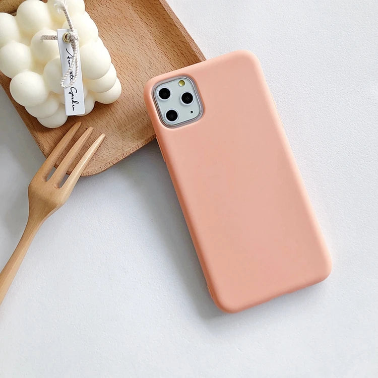 Candy Solid Color Phone Case For Samsung Galaxy A6 A8 Plus A7 A9 2018 A750 Coque Silicone Soft TPU Matte Cover