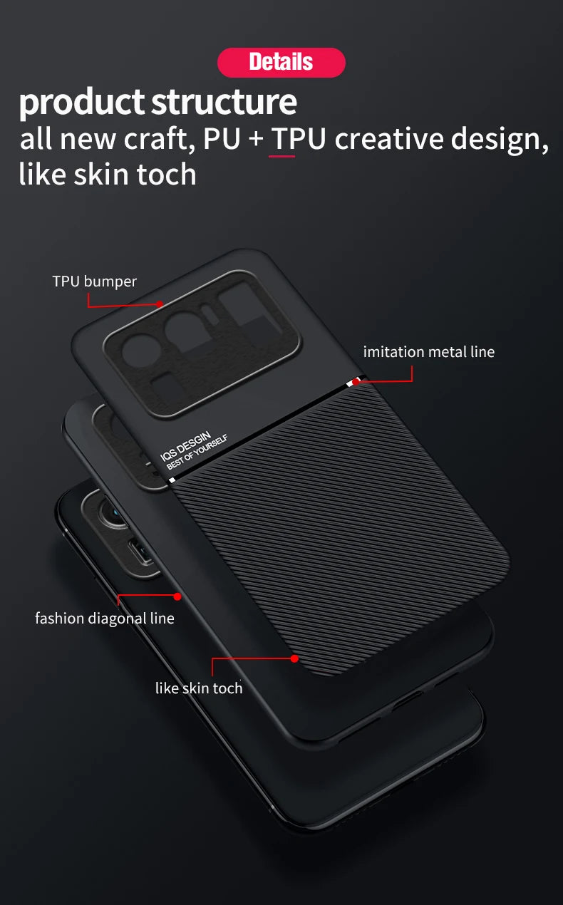 Car Magnetic Case For Xiaomi Mi 11 Ultra Case Shockproof TPU Soft Bumper Hard Case For Xiaomi Mi 11 Ultra Phone Case Mi11 cover