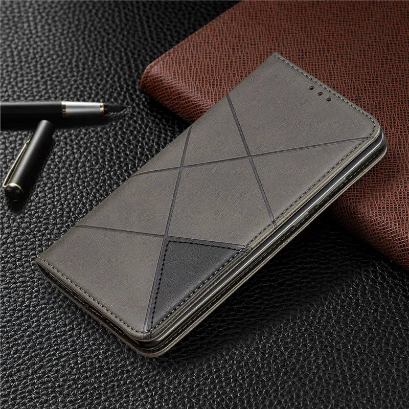 On For Redmi Note 12S Case Magnetic Wallet Leather Flip Phone Cover For Xiaomi Redmi 12 Note 12 Turbo Note 12 Pro 5G Coque Funda