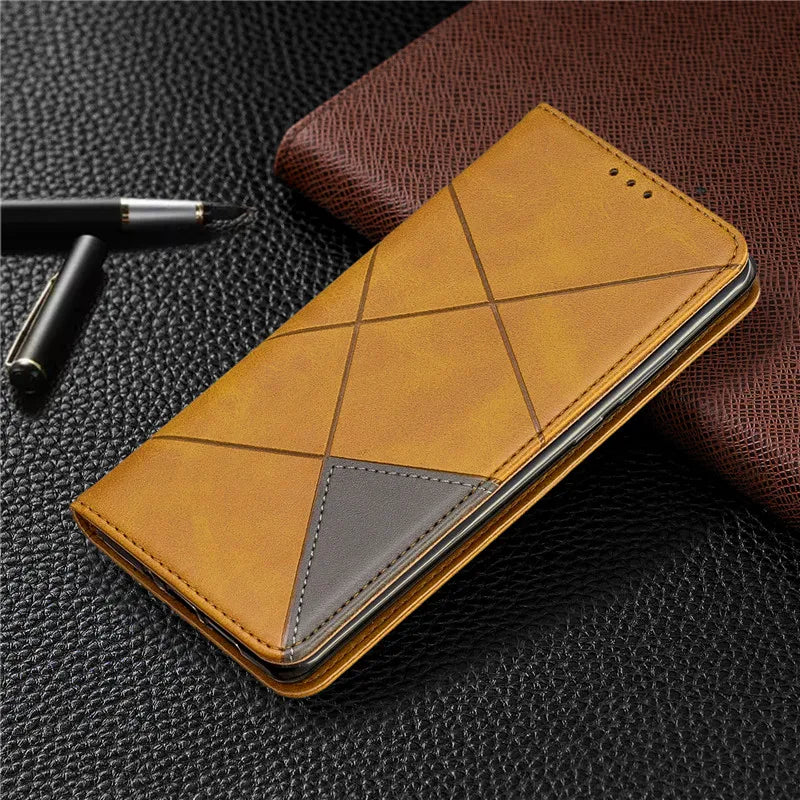 On For Redmi Note 12S Case Magnetic Wallet Leather Flip Phone Cover For Xiaomi Redmi 12 Note 12 Turbo Note 12 Pro 5G Coque Funda