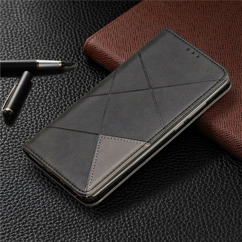 On For Redmi Note 12S Case Magnetic Wallet Leather Flip Phone Cover For Xiaomi Redmi 12 Note 12 Turbo Note 12 Pro 5G Coque Funda