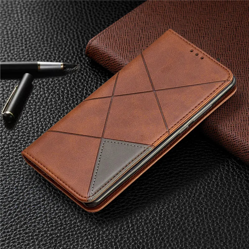 On For Redmi Note 12S Case Magnetic Wallet Leather Flip Phone Cover For Xiaomi Redmi 12 Note 12 Turbo Note 12 Pro 5G Coque Funda