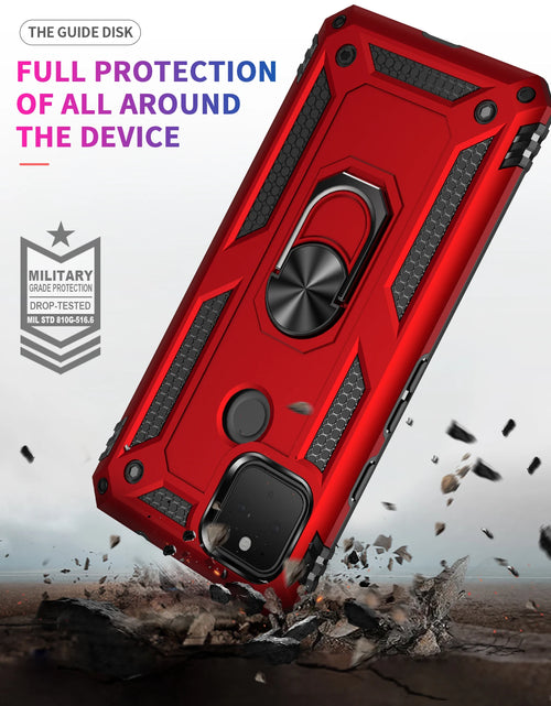 Load image into Gallery viewer, Shockproof Armor Phone Case For Google Pixel 4 4A 5 5G XL 3A Anti-Fall Magnetic Kickstand Finger Metal Ring Holder Back Cover
