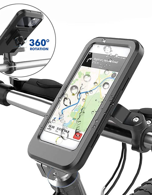 Load image into Gallery viewer, Bike Phone Holder Case Waterproof Bicycle Mobile Phone Stand Motorcycle Handlebar Cellphone Mount Motorbike Cycling Accessories
