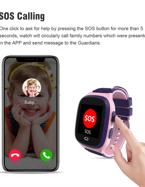 Load image into Gallery viewer, Smart Watch Kids GPS 4G LT31 Tracking  IP67 Waterproof Smartwatch Security Fence SOS SIM Call Sound Guardian For Baby
