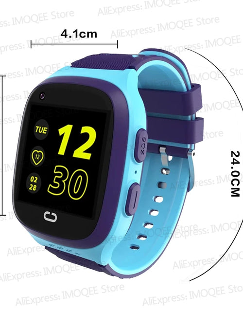 Load image into Gallery viewer, Smart Watch Kids GPS 4G LT31 Tracking  IP67 Waterproof Smartwatch Security Fence SOS SIM Call Sound Guardian For Baby
