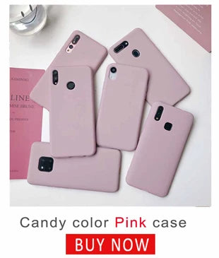 Candy Solid Color Phone Case For Samsung Galaxy A6 A8 Plus A7 A9 2018 A750 Coque Silicone Soft TPU Matte Cover