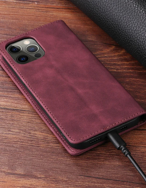 Load image into Gallery viewer, Mi 11Lite Suction Cup Case For Xiaomi 11 Lite 5G NE Leather Stand Book Cover For Xiaomi 11T Pro MI 11X Pro Etui Phone Flip Cases
