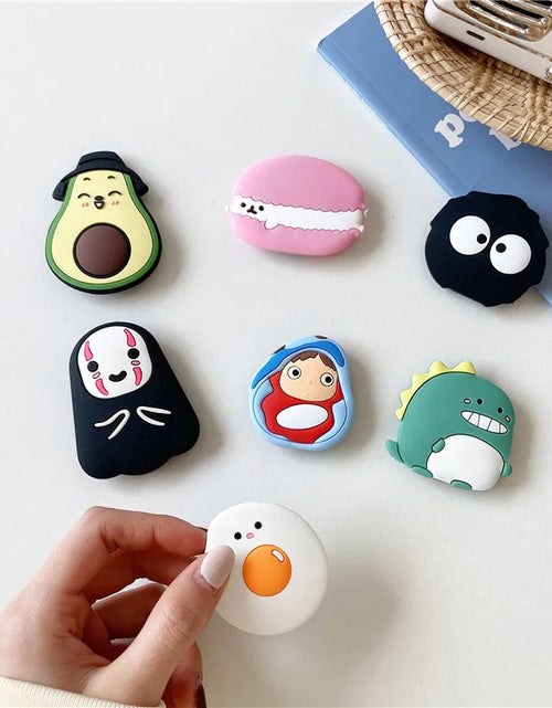 Load image into Gallery viewer, Luxury Cute Cartoon Phone Socket Ring Phone Holder For IPhone Mobile Phone Accessories Phone Stand Holder Car Mount Stand Socket
