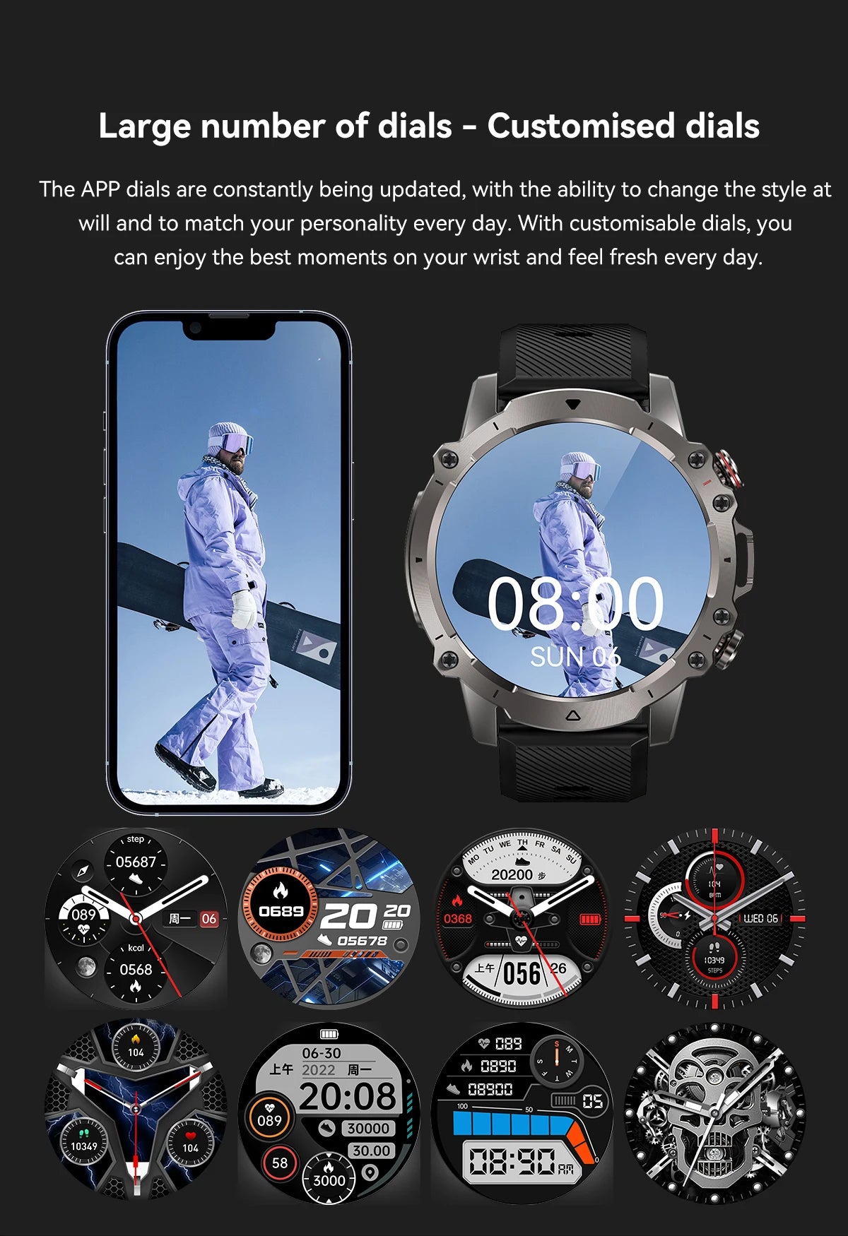 Xiaomi Mijia AMOLED HD Screen Smart Watch Men Bluetooth Calling Smartwatch 2023 Fashion Outdoor Sports Heart Rate Monitor Clock