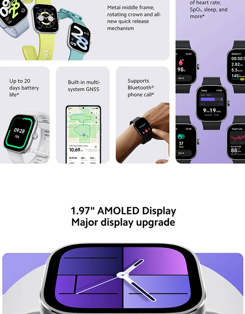 Load image into Gallery viewer, Global Version Redmi Watch 4 Ultra Large 1.97&#39;&#39; AMOLED Display GPS GNSS Smartwatch Bluetooth Phone Call Smart Sleep Monitoring
