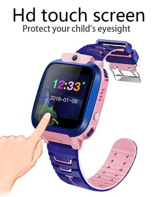 Load image into Gallery viewer, Kids Smart Watch SOS Smartwatch Voice Call GPS Location Photo Waterproof HD Touch Screen Camera Watch Gift For Boys Girls
