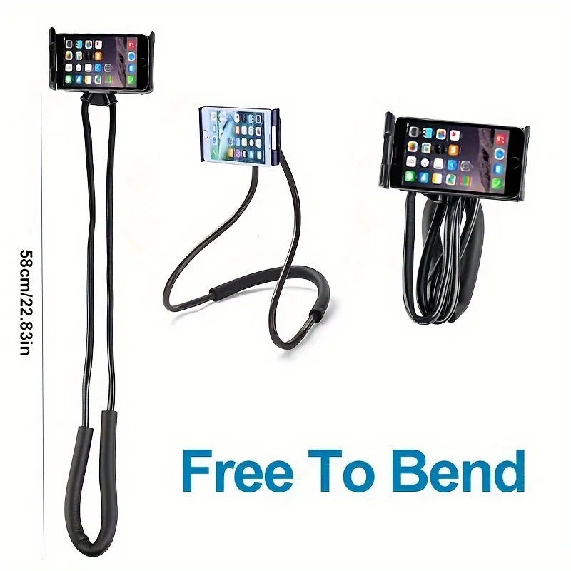 Free Adjustable Bended Cellphone Holder Neck Support Smartphone Mobile Phone Stand Free Hands Braceket Accessories