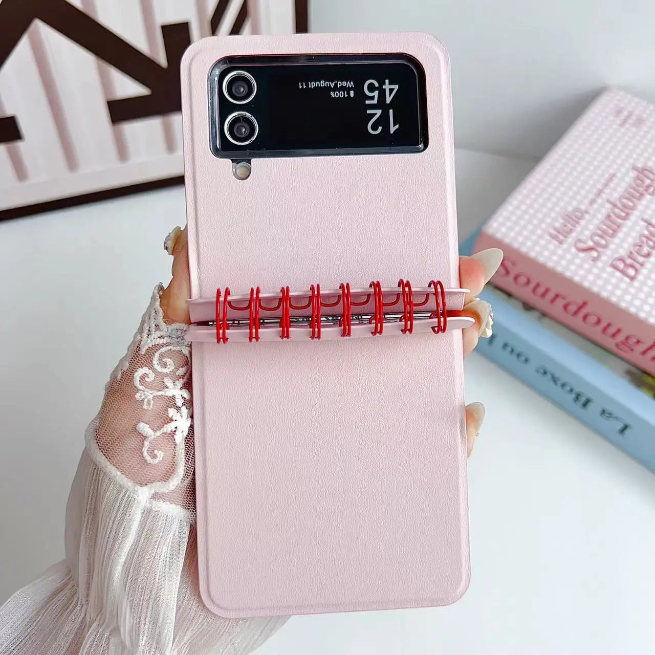 Fashion Calendar Book Mobile Phone Cases For Samsung Galaxy Z Flip 5 4 3 Case W24 Z Flip5 Protective Cover Cross-border Best New