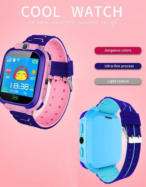 Load image into Gallery viewer, Kids Smart Watch SOS Smartwatch Voice Call GPS Location Photo Waterproof HD Touch Screen Camera Watch Gift For Boys Girls
