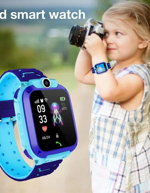 Load image into Gallery viewer, Kids Smart Watch SOS Smartwatch Voice Call GPS Location Photo Waterproof HD Touch Screen Camera Watch Gift For Boys Girls
