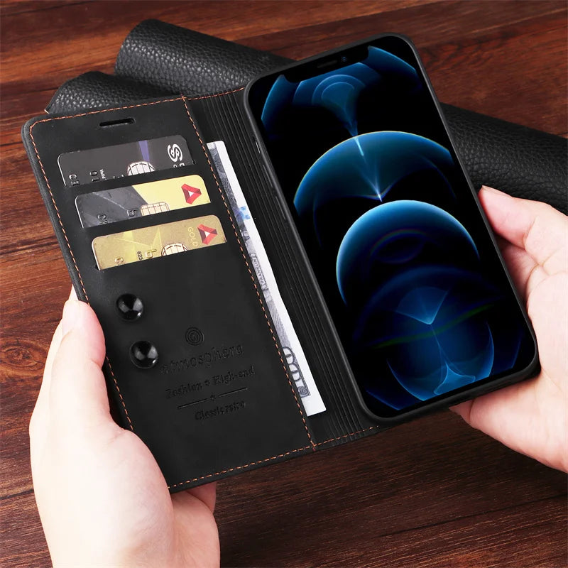 Mi 11Lite Suction Cup Case For Xiaomi 11 Lite 5G NE Leather Stand Book Cover For Xiaomi 11T Pro MI 11X Pro Etui Phone Flip Cases