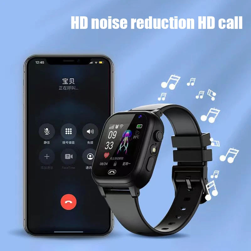 4G Kids Smart Phone Watch SOS Call LBS Tracker Location Sim Card Clock Camera Chat Waterproof Smartwatch Boys Girls Gifts