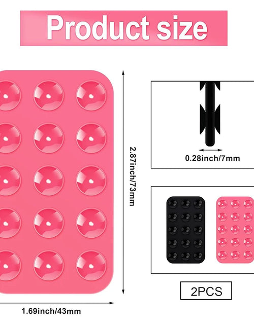 Load image into Gallery viewer, Suction Cup Wall Stand Mat Multifunctional Silicone Square Phone Double-Sided Case Anti-Slip Holder Mount Sucker Pad
