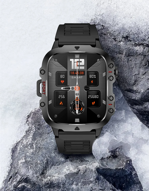 Load image into Gallery viewer, 2024 New Smartwatch Men&#39;s Rugged Military Bluetooth Call Sport Heart Rate IP68 Waterproof Outdoor Smart Watches for Android IOS
