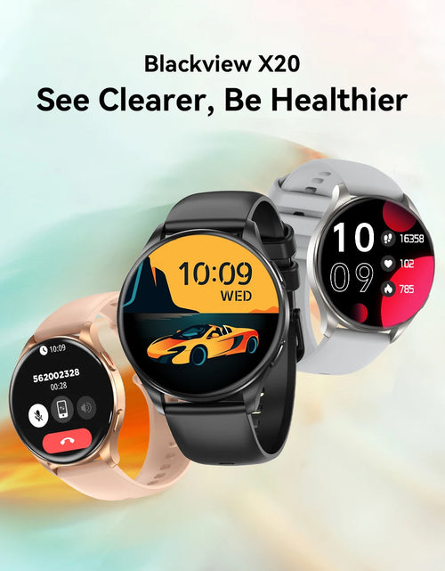 Load image into Gallery viewer, OSCAL Blackview 2024 Smartwatch X20 AMOLED Display Watch Hi-Fi Bluetooth Phone Calls Health and Fitness Tracking for IOS Android
