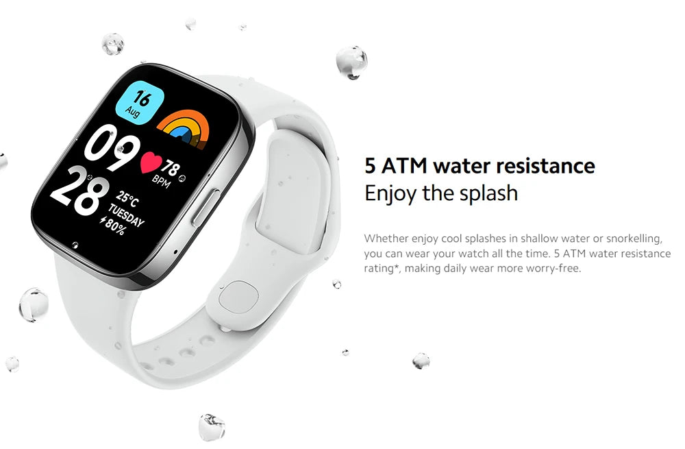 2023 Global Version Xiaomi Redmi Watch 3 Active Bluetooth Phone Call 1.83" Display 5ATM Waterproof Supports 100+ fitness modes