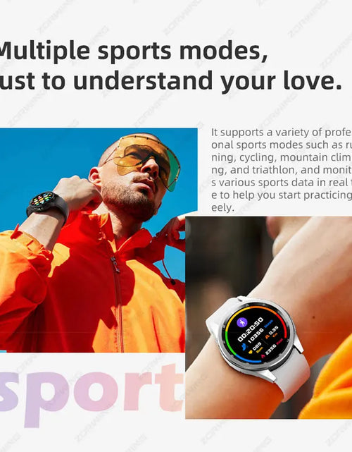 Load image into Gallery viewer, JS Watch 6 Max Classic AMOLED Smart Watch Men Women Rotating Bezel Heart Rate Blood Pressure Compass Sport Modes Smartwatch New
