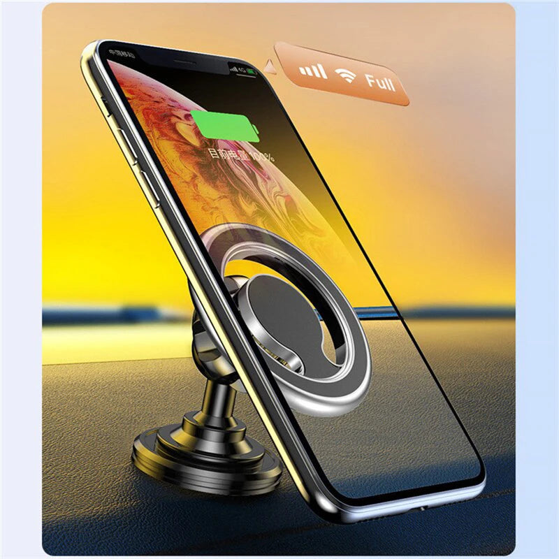 Metal Strong Magnet Car Mobile Phone Holder for Magsafe Accessories Stand Magnetic Vent Support for iPhone 15 14 Pro Max Samsung