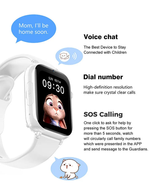 Load image into Gallery viewer, Xiaomi Mijia Kids 4G Smart Watch SOS GPS Location Tracker Video Call Chat Camera Sim Card Waterproof Smartwatch for Children
