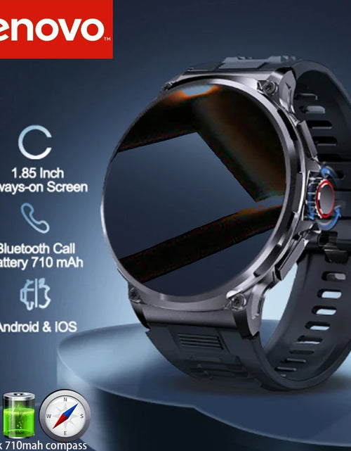 Load image into Gallery viewer, Lenovo New 1.85-inch ultra HD smartwatch, GPS track, HD Bluetooth call; 710 mah large battery 400+ dial, suitable for Huawei
