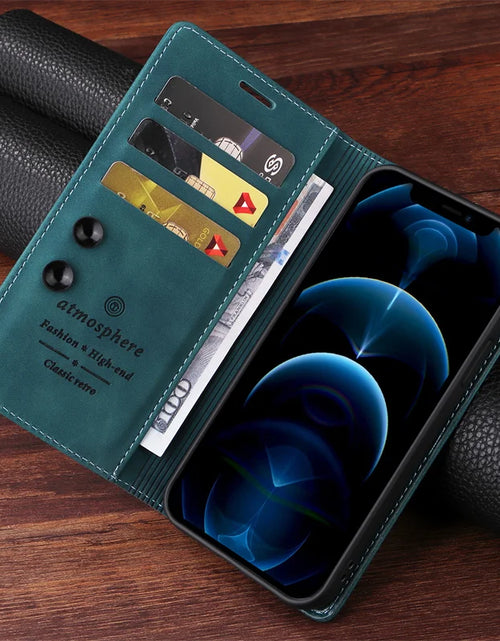 Load image into Gallery viewer, Mi 11Lite Suction Cup Case For Xiaomi 11 Lite 5G NE Leather Stand Book Cover For Xiaomi 11T Pro MI 11X Pro Etui Phone Flip Cases
