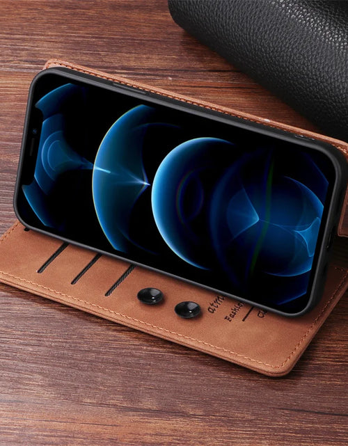 Load image into Gallery viewer, Mi 11Lite Suction Cup Case For Xiaomi 11 Lite 5G NE Leather Stand Book Cover For Xiaomi 11T Pro MI 11X Pro Etui Phone Flip Cases
