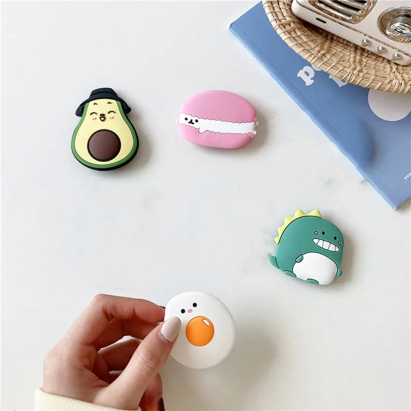 Luxury Cute Cartoon Phone Socket Ring Phone Holder For IPhone Mobile Phone Accessories Phone Stand Holder Car Mount Stand Socket