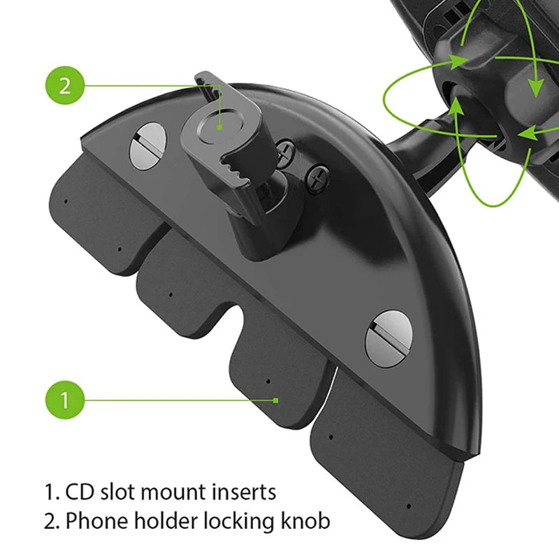 Car CD Slot Mobile Phone Holder Accessories 17mm Ball Head Base for Car CD Slot Mount for iPhone Samsung Xiaomi GPS Brackets