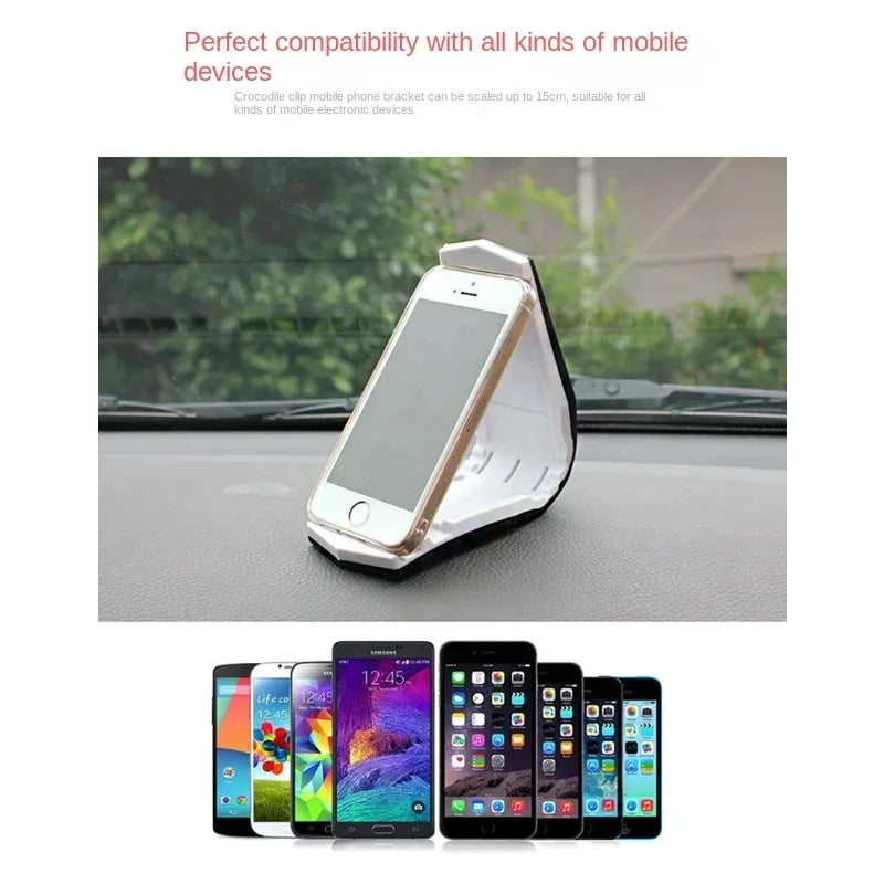 Universal Car Mobile Phone Holder Phone Stand Adjustable Alligator Clip Cellphone Mount for 4 To 6.8 Inch Phone Accessories