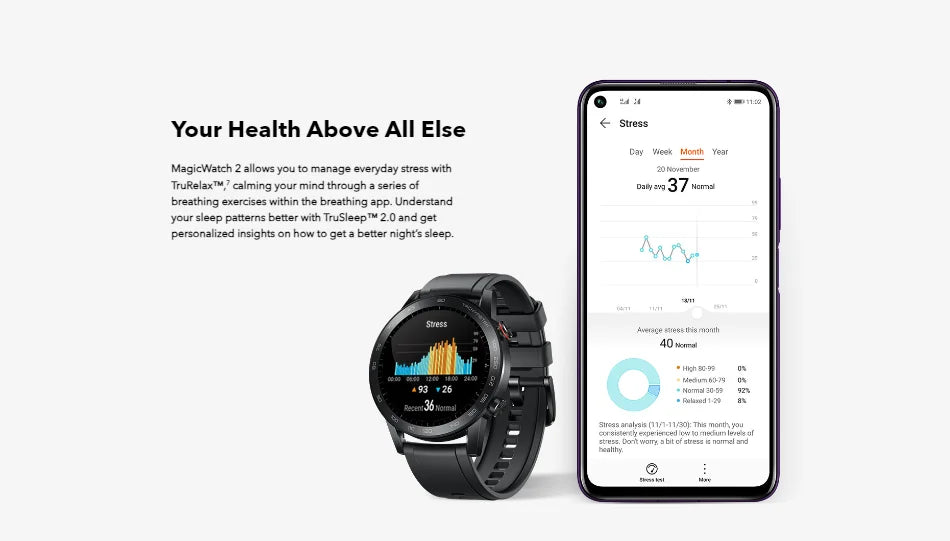 Honor Magic Watch 2 46mm Intelligent Sports Bluetooth Call Music Heart NFC Heart Rate Blood Oxygen Sleep Monitoring