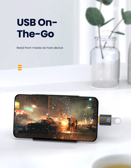 Load image into Gallery viewer, 10A 240W OTG Adapter Type C to USB 3.0 Mobile Phone USB Drive Converter For Macbook Oneplus Xiaomi SamsungPOCO Phone Accessories
