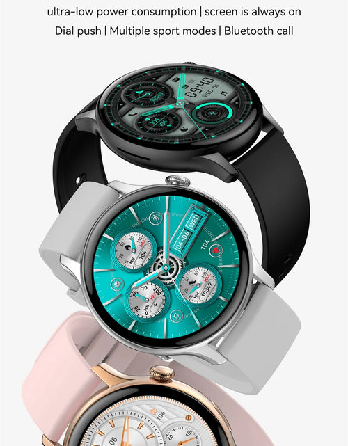 Load image into Gallery viewer, 2024 New NFC Smart Watch Ladies 466*466 HD Screen Health Tracker Sports Voice Bluetooth Call Smartwatch Women For Huawei Xiaomi
