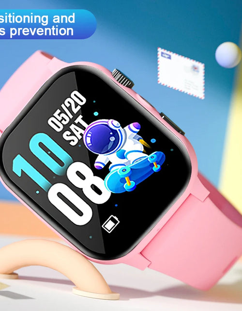 Load image into Gallery viewer, 4G Kids Smart Phone Watch SOS Call LBS Tracker Location Sim Card Clock Camera Chat Waterproof Smartwatch Boys Girls Gifts
