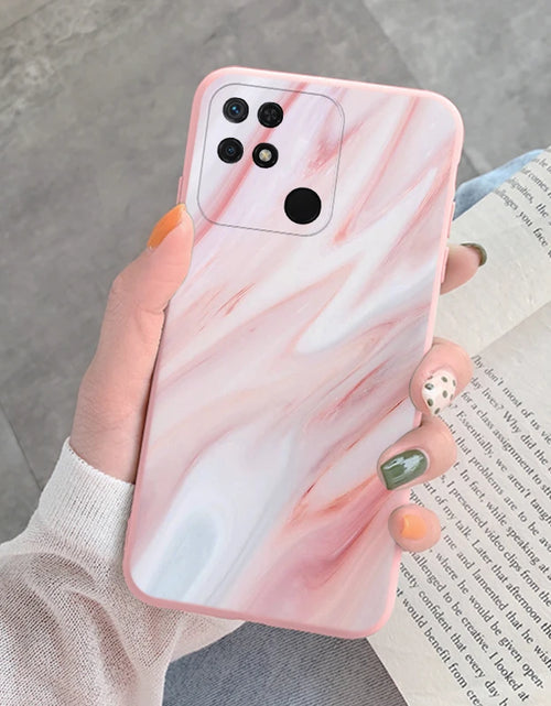 Load image into Gallery viewer, Marble Pattern Phone Case For Redmi 10C 10 C Protective Cover Case Pink Gold Marble Soft Silicone Funda For Xiaomi Redmi 10C
