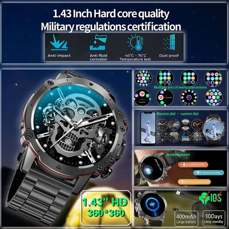 Xiaomi Mijia AMOLED HD Screen Smart Watch Men Bluetooth Calling Smartwatch 2023 Fashion Outdoor Sports Heart Rate Monitor Clock