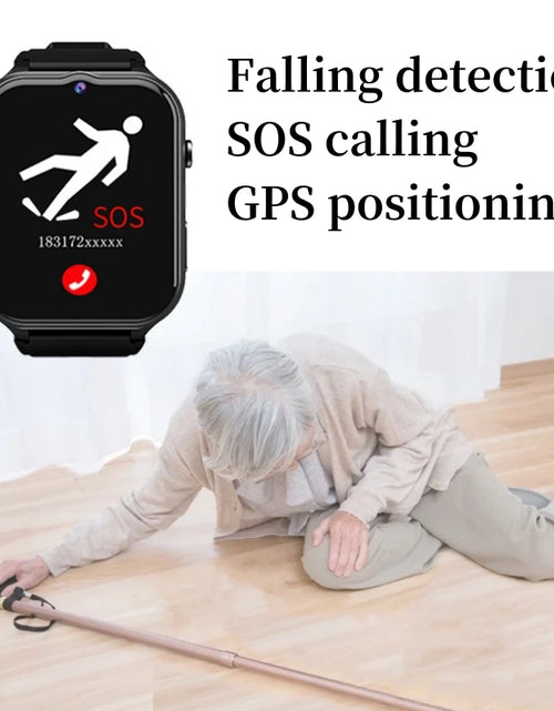 Load image into Gallery viewer, Elderly Smart Watch For Senior Falling Detection 4G Sim Card SOS Phone Call GPS Positioning Medicine Remind Footprint Track GK8
