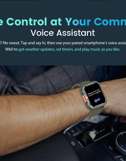Load image into Gallery viewer, Blackview W60 2024 New Smartwatch 2.01&#39;&#39; HD Display TFT Rugged Smart Watch for Outdoor With Emergency Lighting Bluetooth Calling
