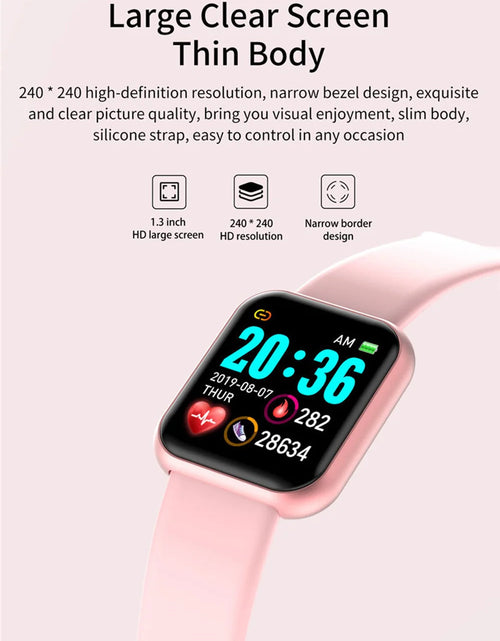 Load image into Gallery viewer, Smart Watch Women Waterproof Wristwatches Men Smartwatch Electronic Clock Kids Fitness Tracker Watch For Xiaomi Huawei Bracelet
