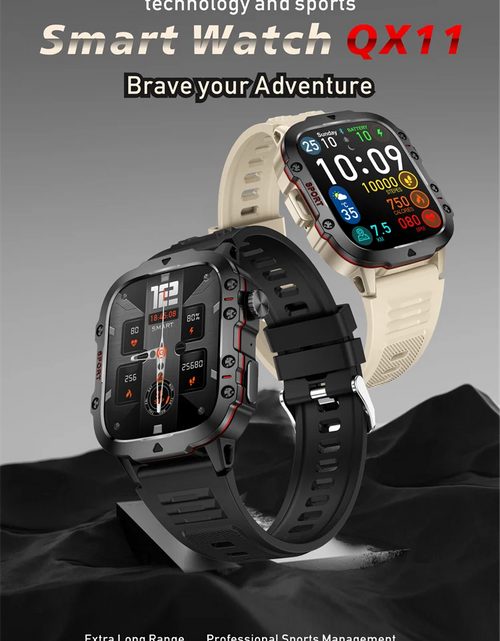 Load image into Gallery viewer, 2024 New Smartwatch Men&#39;s Rugged Military Bluetooth Call Sport Heart Rate IP68 Waterproof Outdoor Smart Watches for Android IOS
