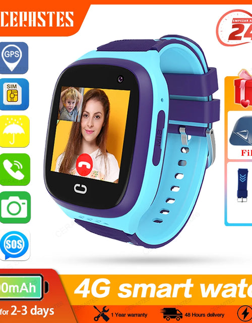 Load image into Gallery viewer, Smart Watch Kids GPS 4G LT31 Tracking  IP67 Waterproof Smartwatch Security Fence SOS SIM Call Sound Guardian For Baby
